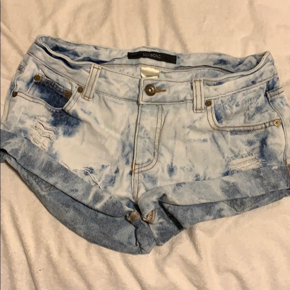 Acid Wash Billabong Booty Shorts